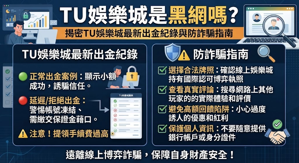 揭密TU娛樂城最新出金紀錄與防詐騙指南