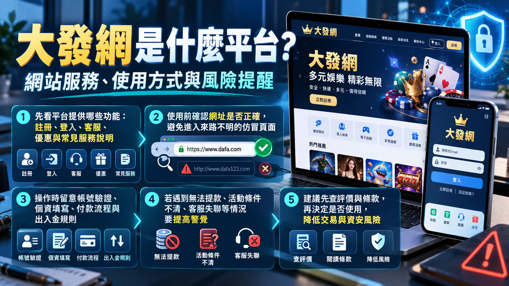 大發網有哪些網站服務與功能？先掌握平台特色與操作方式，了解使用前的注意事項。